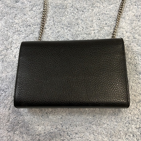 GUCCI DIONYSUS MINI LEATHER CHAIN WALLET - Picture 11 of 16